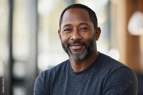 Middle-Aged African American Man in Office Setting