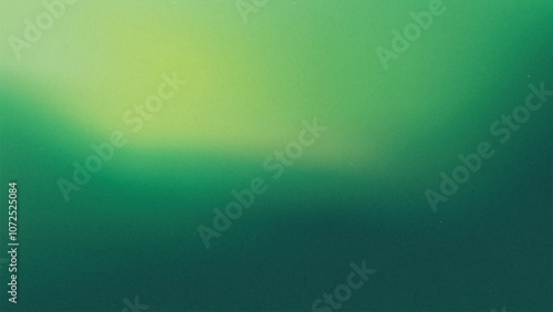 Abstract green gradient background with a multicolor, grainy texture and copy space. Vector illustration.