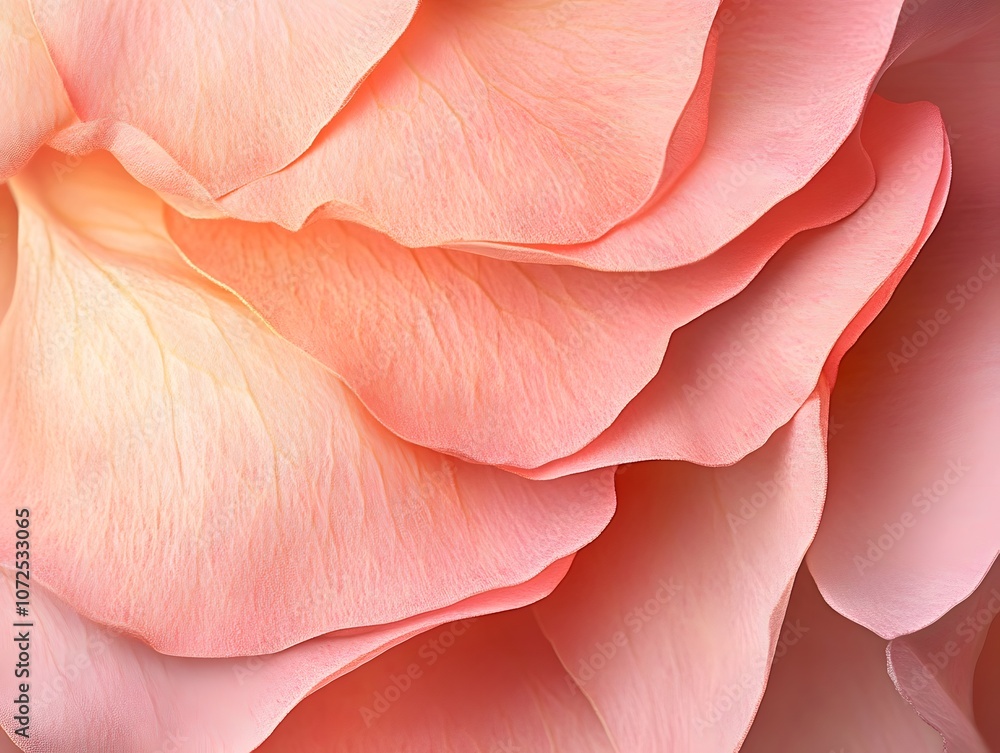 Petal texture in soft pink and peach tones Petal texture in soft pink and peach tones