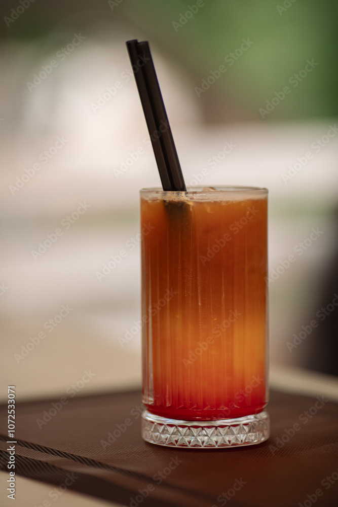 non-alcoholic cocktails are on the table, a beautiful photo of a drink from the restaurant non-alcoholic cocktails are on the table, a beautiful photo of a drink from the restaurant