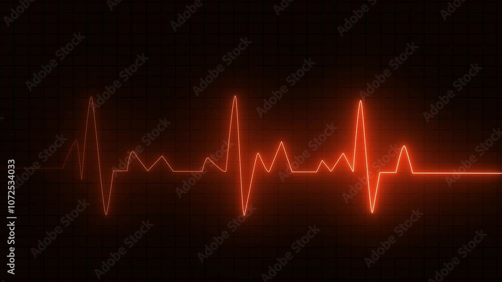Glowing neon heartbeat pulse line animation. Neon heartbeat monitor ekg line animation. Medical laboratory concept. Glowing neon heartbeat pulse line animation. Neon heartbeat monitor ekg line animation. Medical laboratory concept.