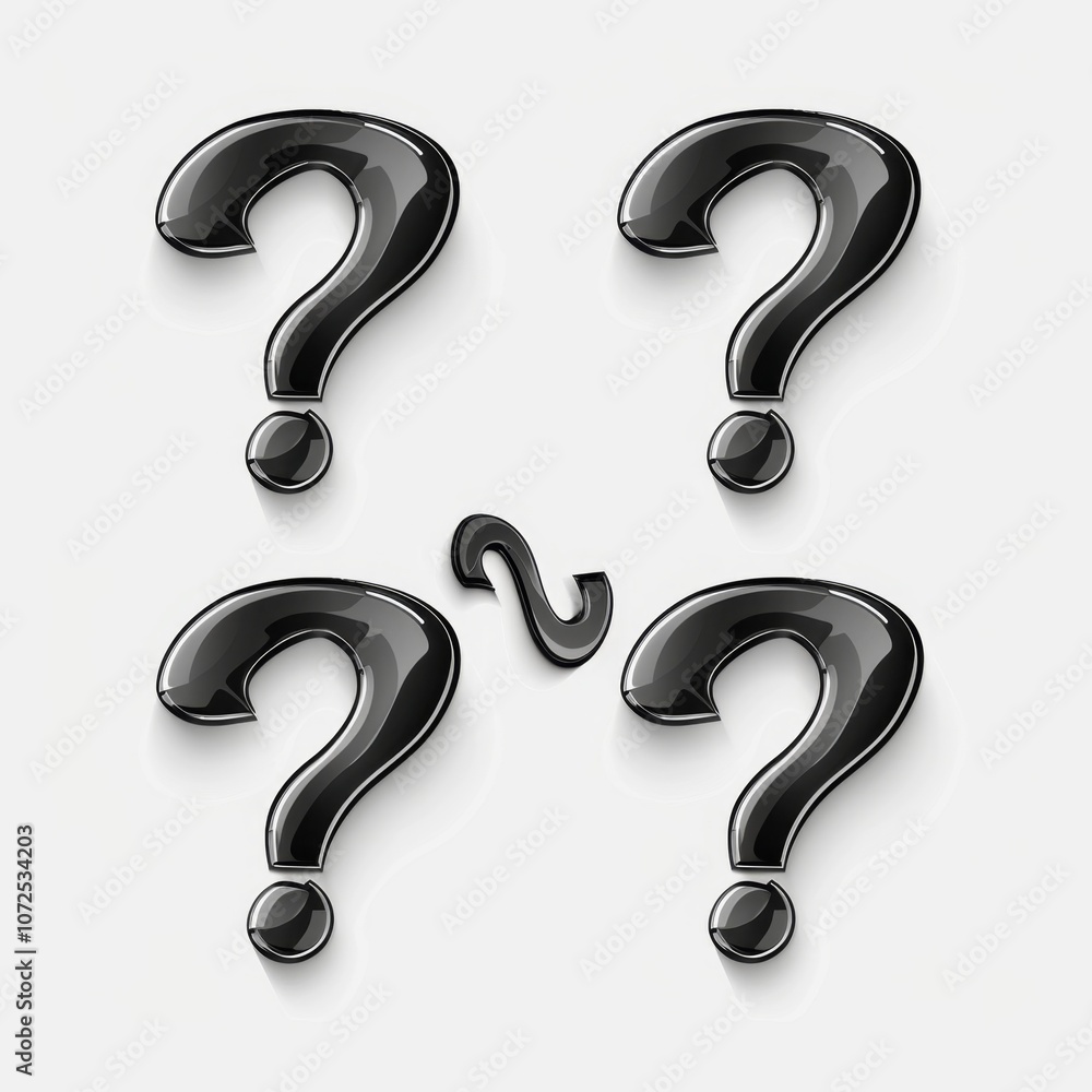 Question mark icon, quiz symbol, interrogation sign, simple rebus silhouette, questions emblem, faq set Question mark icon, quiz symbol, interrogation sign, simple rebus silhouette, questions emblem, faq set
