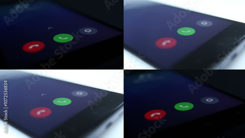 A collection of phone screen with various actions on the close-up screen