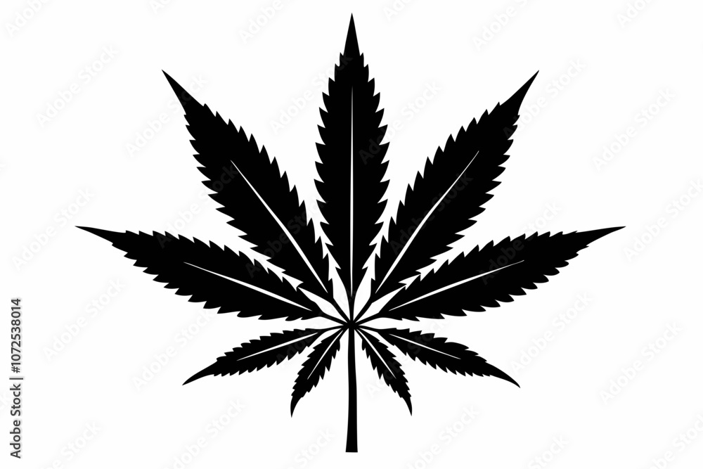 Marijuana leaf silhouette vector, Marijuana cannabis hemp leaf icon
Marijuana leaf silhouette vector, Marijuana cannabis hemp leaf icon