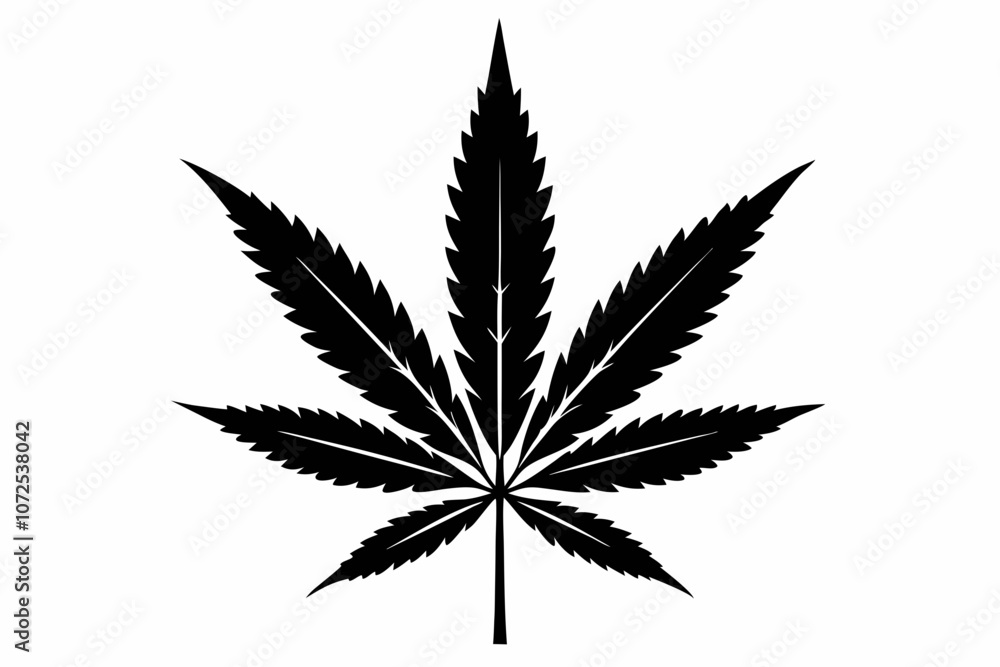 Marijuana leaf silhouette vector, Marijuana cannabis hemp leaf icon
Marijuana leaf silhouette vector, Marijuana cannabis hemp leaf icon