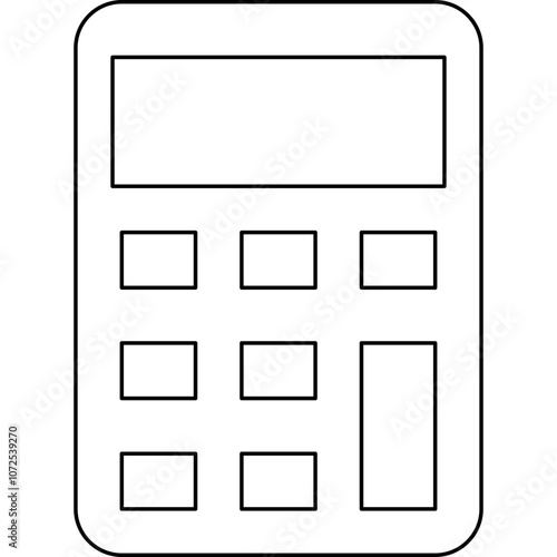 Calculator single vector icon