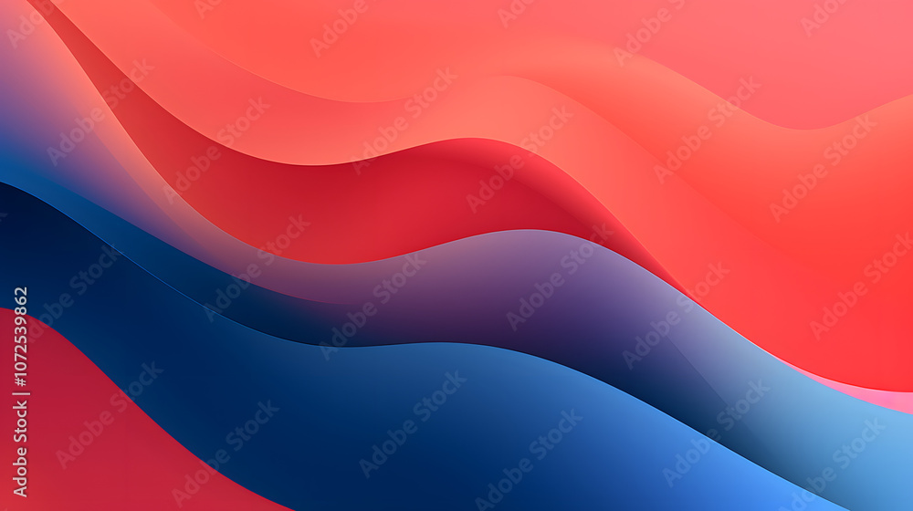 Fototapeta premium Sleek 2D Abstract Wallpaper with Crisp Solid Background