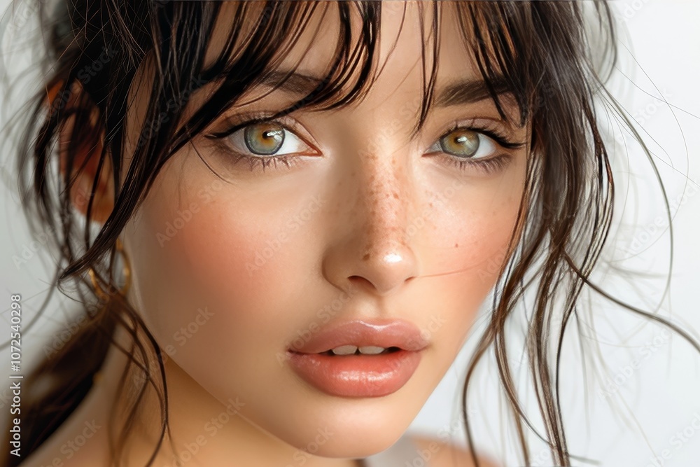 Beauty Skin Woman with Natural Makeup for a Fresh and Clean Look Beauty Skin Woman with Natural Makeup for a Fresh and Clean Look