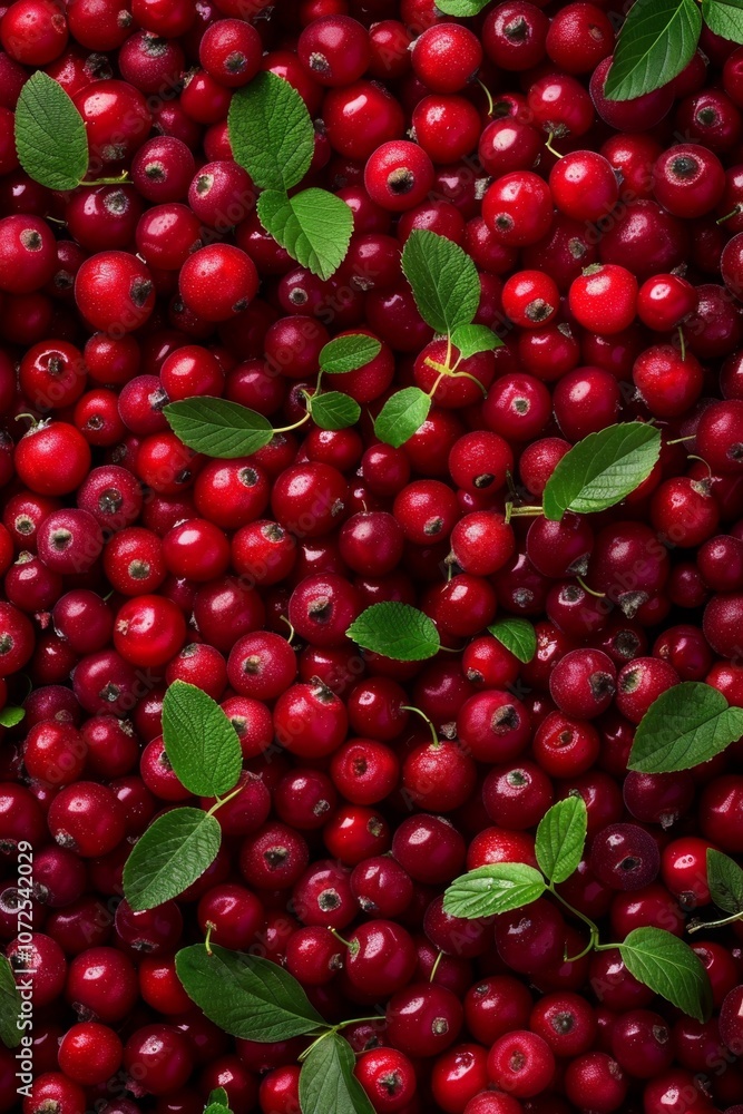 Lingonberry texture background, Vaccinium vitis-idaea fruits pattern, many partridgeberry mockup Lingonberry texture background, Vaccinium vitis-idaea fruits pattern, many partridgeberry mockup