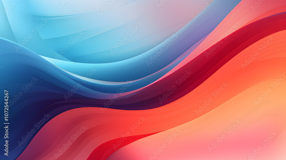 Geometric 2D Abstract Wallpaper with Simple Solid Background - Generative AI Geometric 2D Abstract Wallpaper with Simple Solid Background - Generative AI