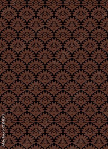 Obraz na płótnie seamless beautiful wallpaper cards all over design floral leaf vintage ornament Victorian ethnic geometric print paisley pattern w salonie
