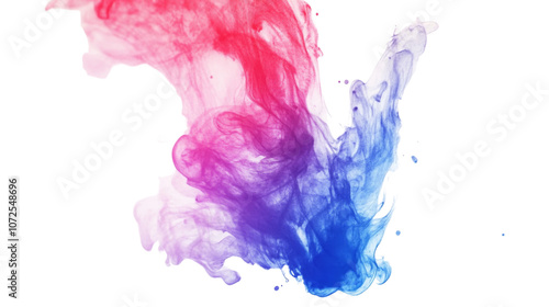 colorful explosion of colors on a transparent background