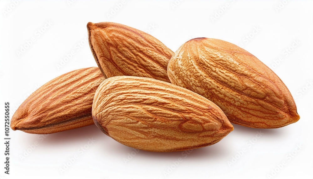 almonds isolated on white background almonds isolated on white background