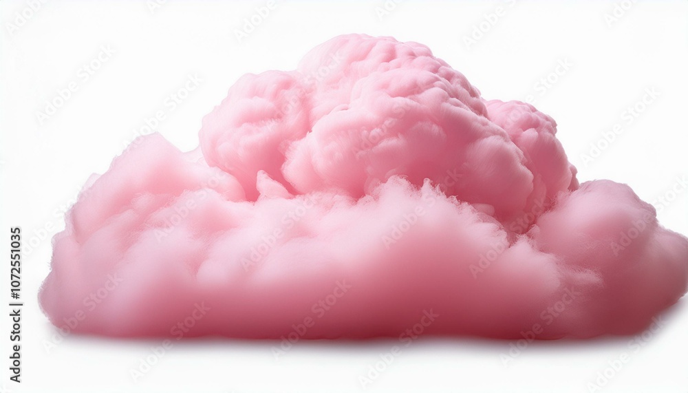 a large fluffy pink cloud isolated on a white transparent background a large fluffy pink cloud isolated on a white transparent background