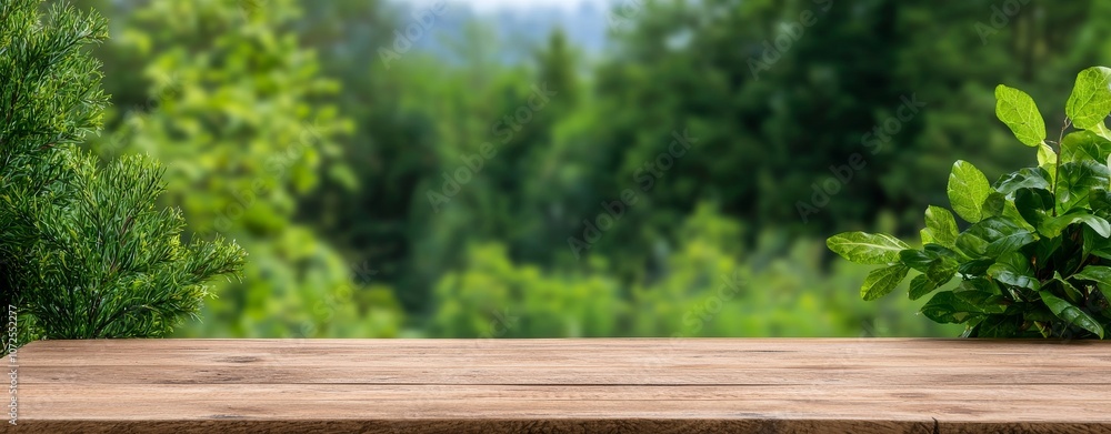 The American flag is shown on a wooden table with a blurred background in this close-up The American flag is shown on a wooden table with a blurred background in this close-up