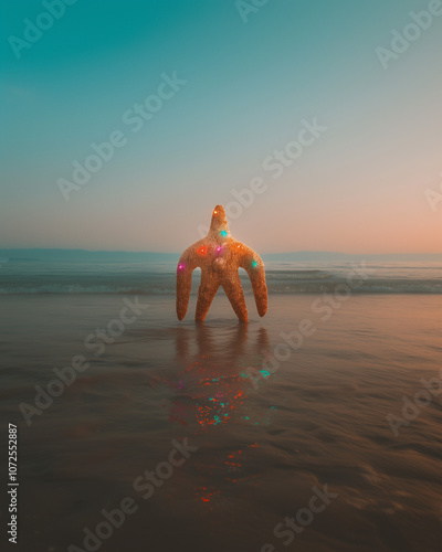 star watching the sea