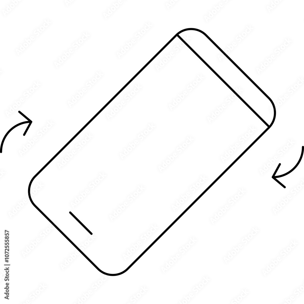 Tilt device single vector icon Tilt device single vector icon