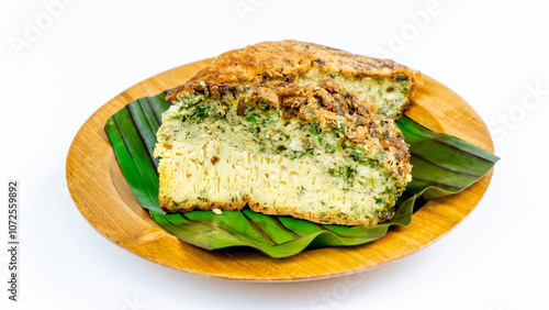 Telur talua barendo (Indonesian fried egg). This food come from padang. photo