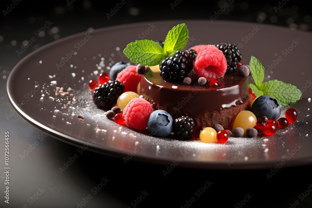 ice cream with berries ice cream with berries