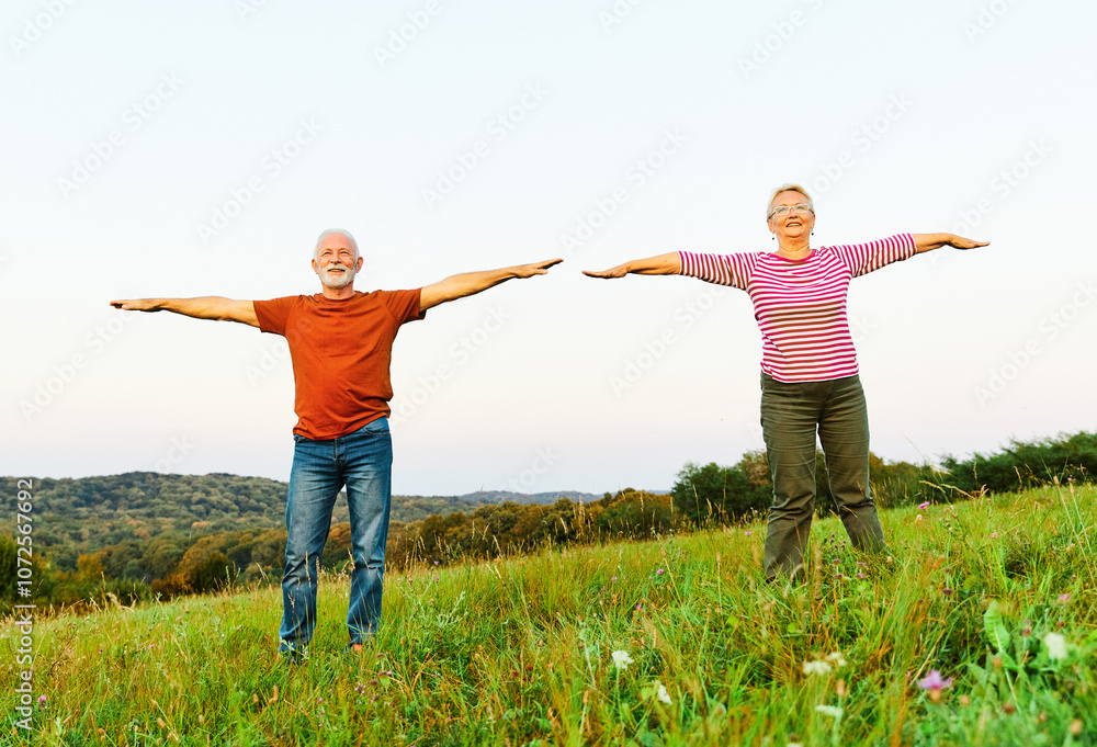 outdoor senior fitness woman man lifestyle active sport exercise healthy fit retirement stretching elderly couple outdoor senior fitness woman man lifestyle active sport exercise healthy fit retirement stretching elderly couple