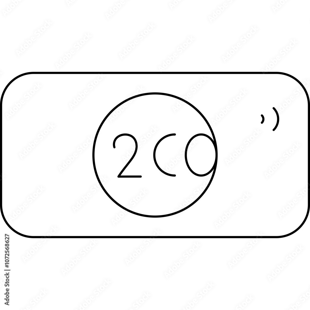 Obraz premium 2CO single vector icon