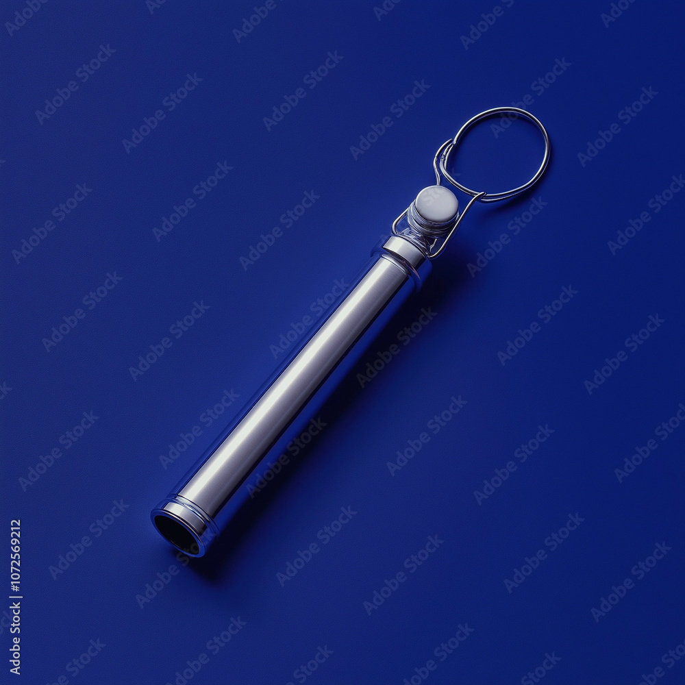 Whistle on Cobalt Blue Background for Clean and Crisp Presentation Whistle on Cobalt Blue Background for Clean and Crisp Presentation