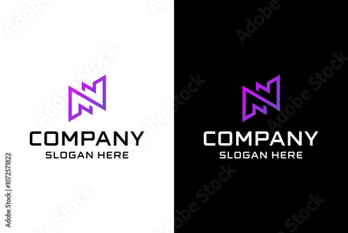Letter N Logo Design vector