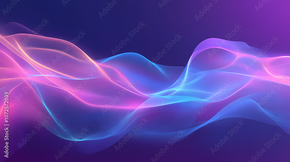 Obraz premium Abstract futuristic data blue streams. Abstract. Illustration