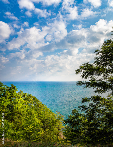 Virmond Park overlook of Lake Michigan