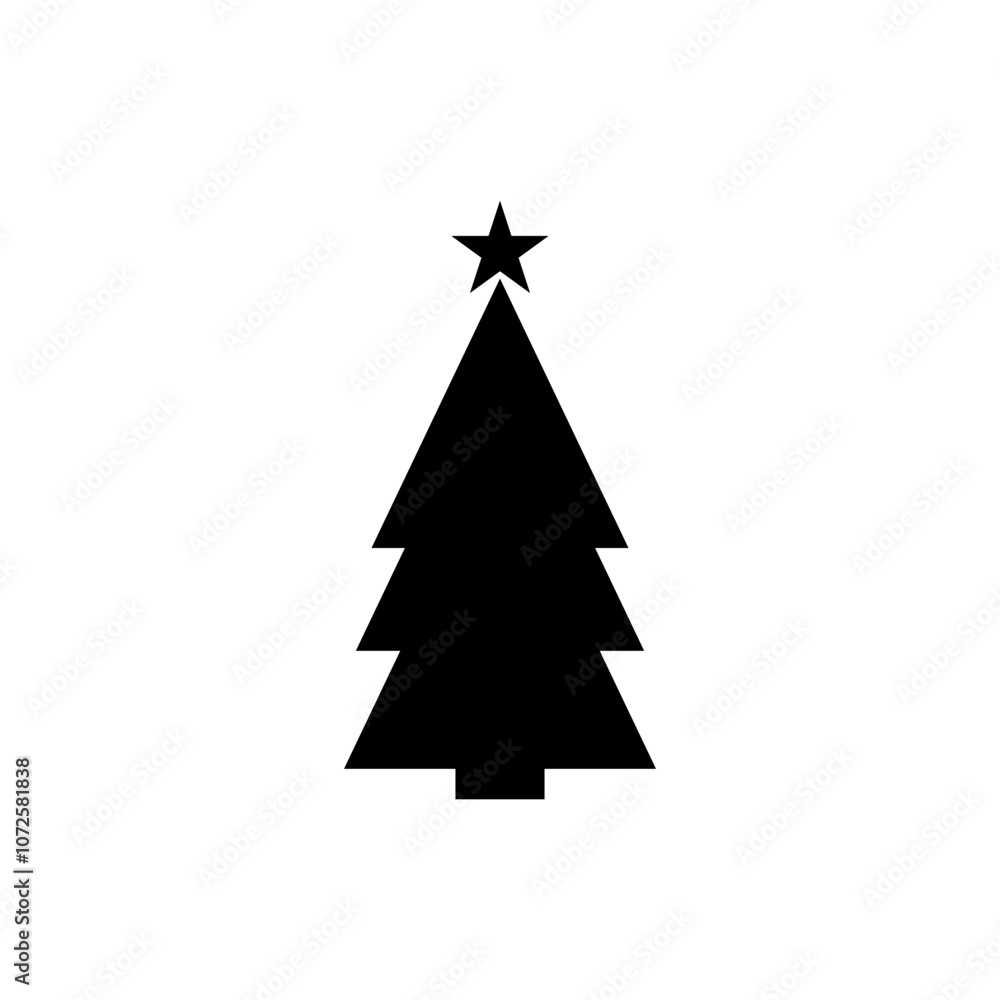 Christmas Tree icon, Xmas fir sign, vector illustration Christmas Tree icon, Xmas fir sign, vector illustration
