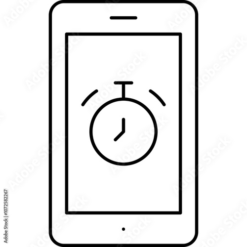Alarm ringing single vector icon