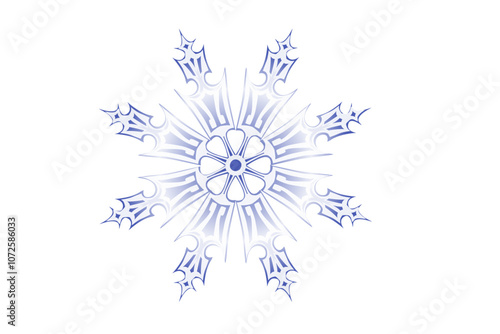 snow fragment cristal blue  white