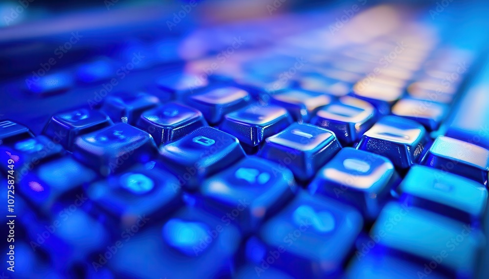 A closeup of data entry keyboards designed for ergonomic use, Technology, Comfortable and detailed A closeup of data entry keyboards designed for ergonomic use, Technology, Comfortable and detailed