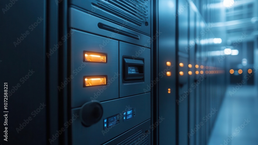 A closeup of smart lockers being used for package retrieval, Convenience, Modern and practical A closeup of smart lockers being used for package retrieval, Convenience, Modern and practical