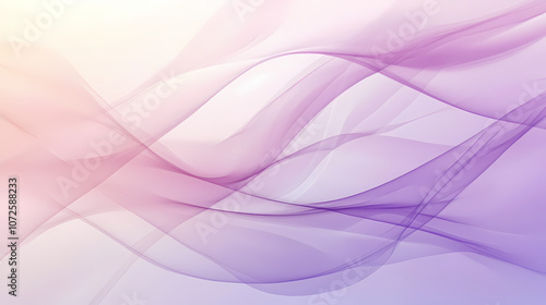 Violet pastel tint gradient background with wavy lines blank empty pattern with copy space for product design or text copyspace mock-up template. Abstract. Illustration