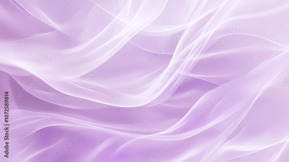 Obraz premium Violet pastel tint gradient background with wavy lines blank empty pattern with copy space for product design or text copyspace mock-up template. Abstract. Illustration