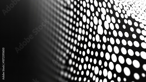 "Black and white dotted halftone background"