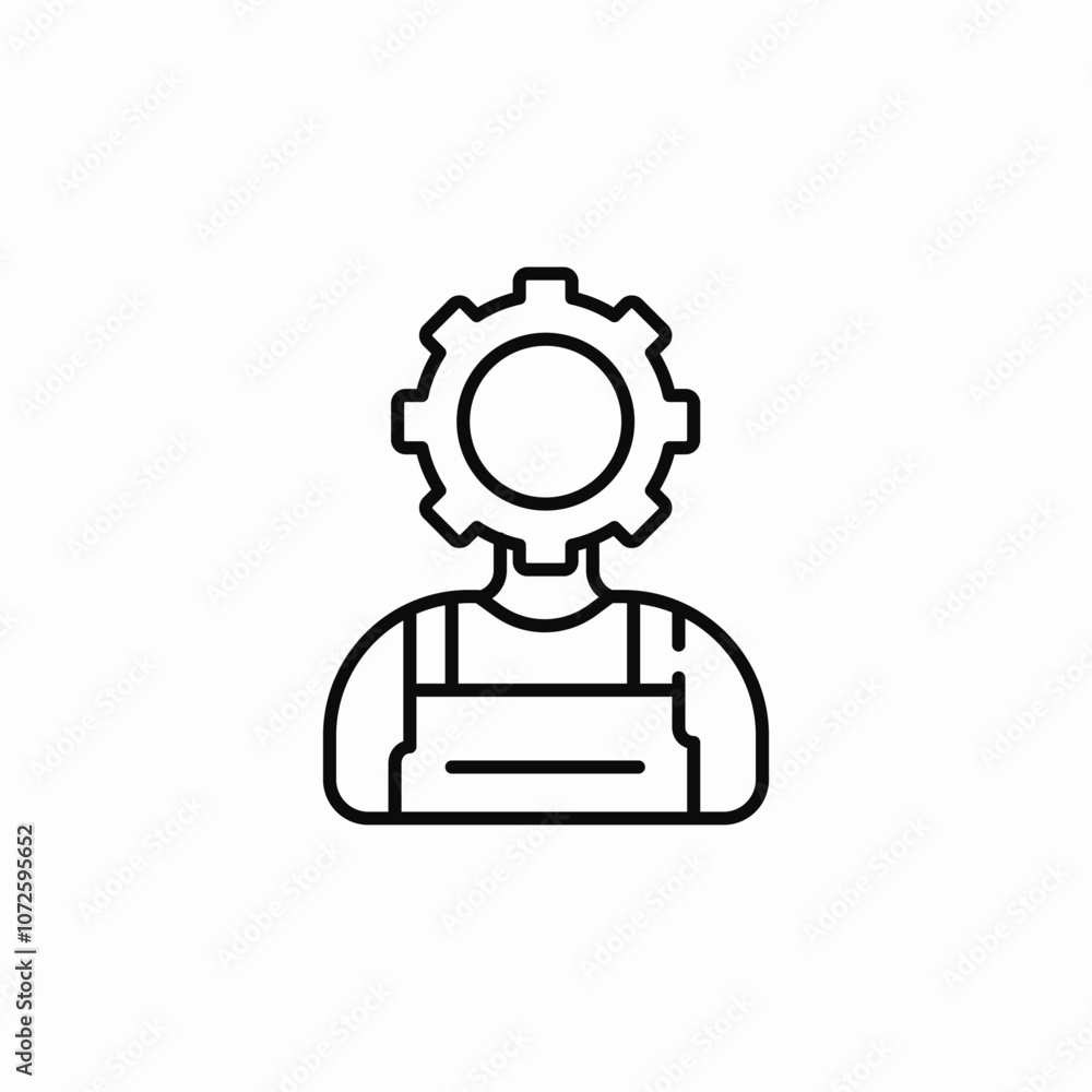 engineer mechanic icon sign vector engineer mechanic icon sign vector