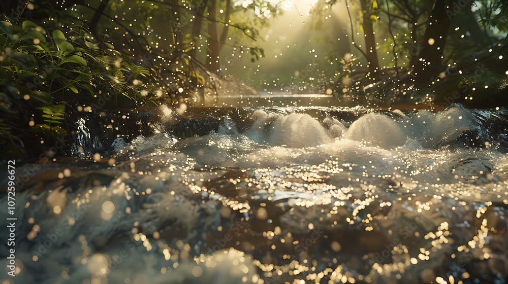 Fototapeta premium Carbon Cycle: Movements of carbon in nature