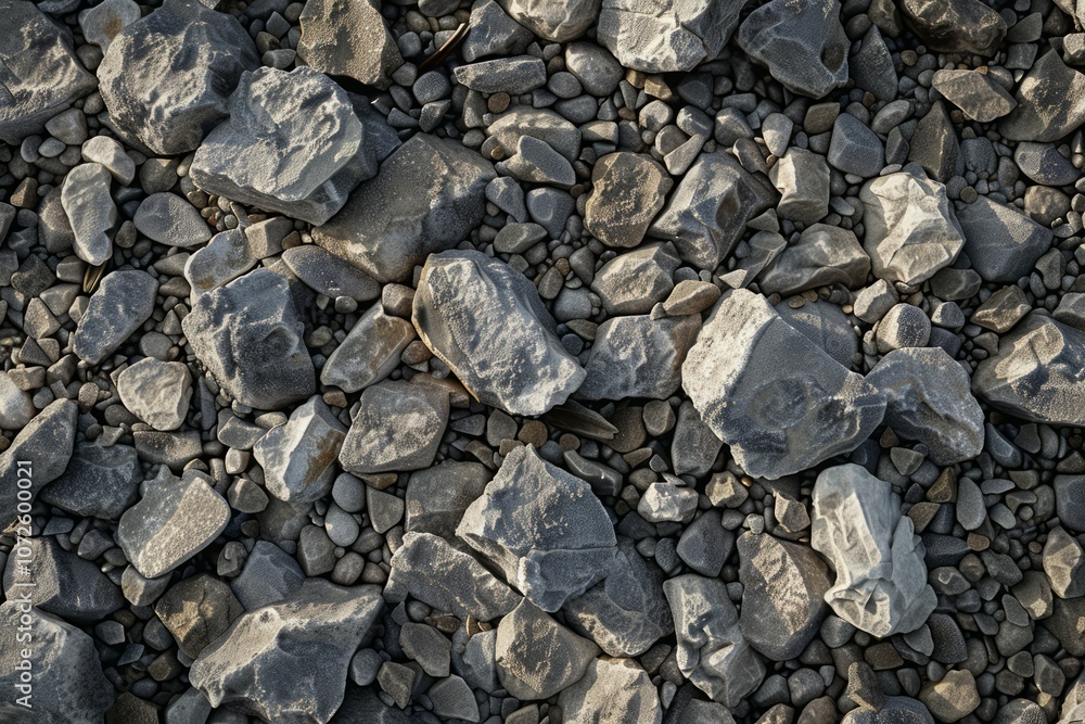 Grey gravel rock ground debris. Detailed photo textured background Grey gravel rock ground debris. Detailed photo textured background