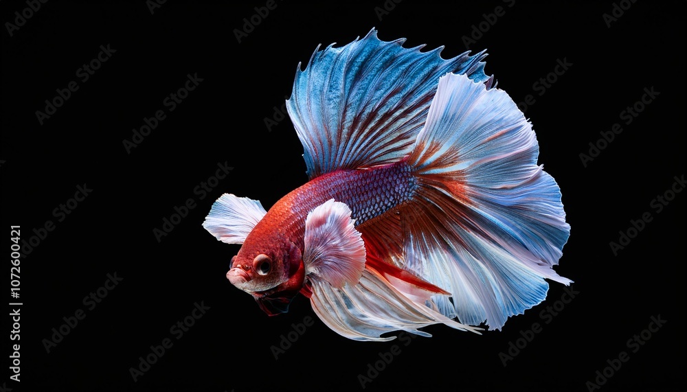 siamese fighting fish isolated on black background halfmoon betta siamese fighting fish isolated on black background halfmoon betta