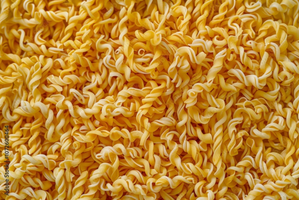  Yellow chinese instant noodles for ramen. Image illustrated food for advertisement