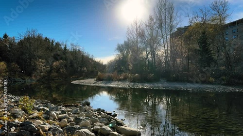 River in the city