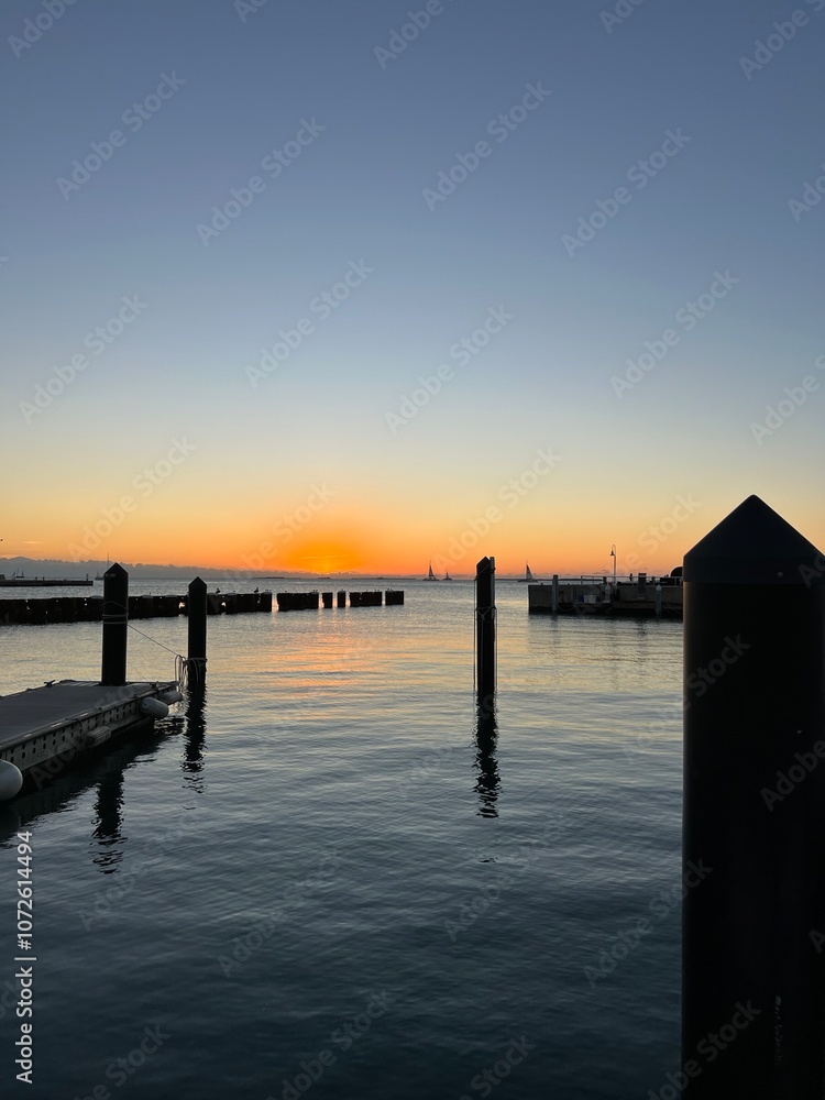 Fototapeta premium Tropical Pier at Sunset