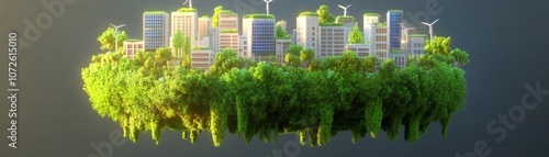 Innovative urban design how green cities transform our future with sustainable architecture #1072615010