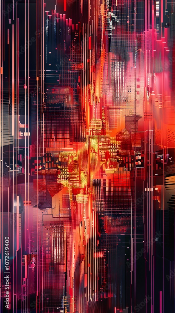 Obraz premium abstract technology inspired background banner graphic