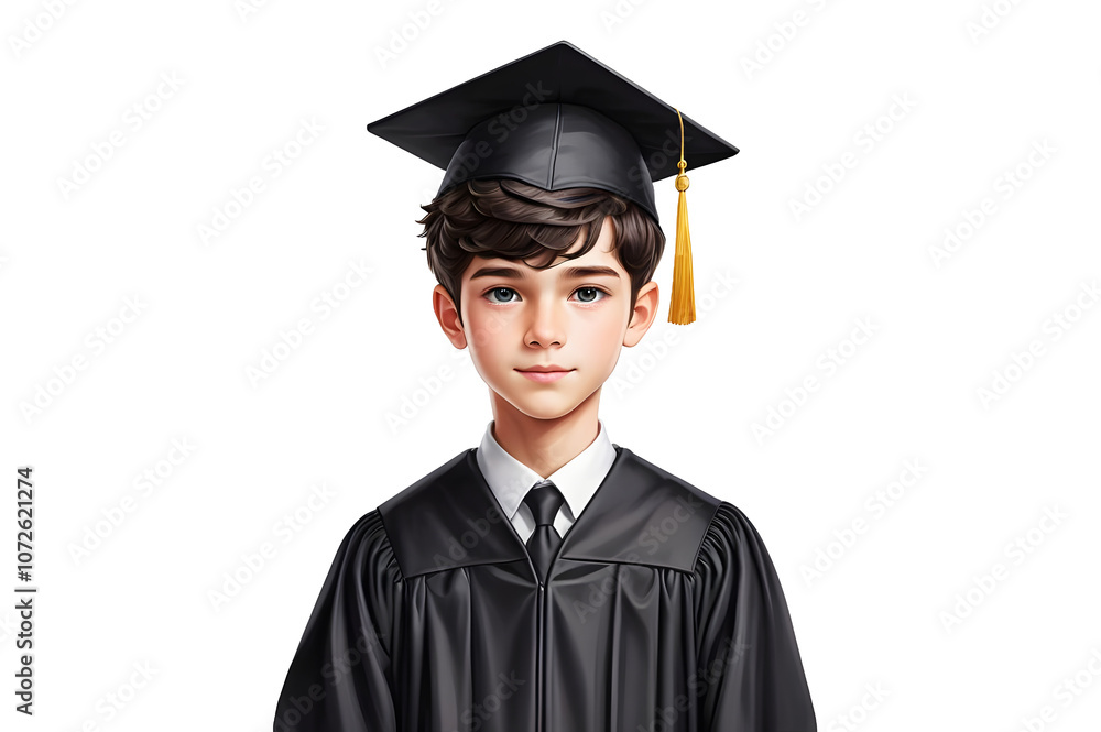 Young Graduate Boy with graduation dress , Special Day Young Graduate Boy with graduation dress , Special Day