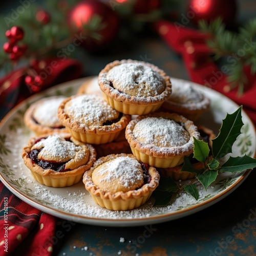 Delight in homemade mince pies a festive treat perfect for holiday gatherings photo