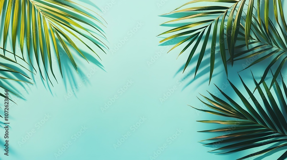 Monotone background wall with tree palm leaf shadows Monotone background wall with tree palm leaf shadows