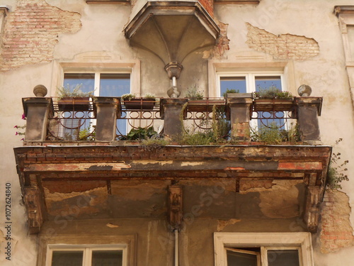 Balcony in an old building.